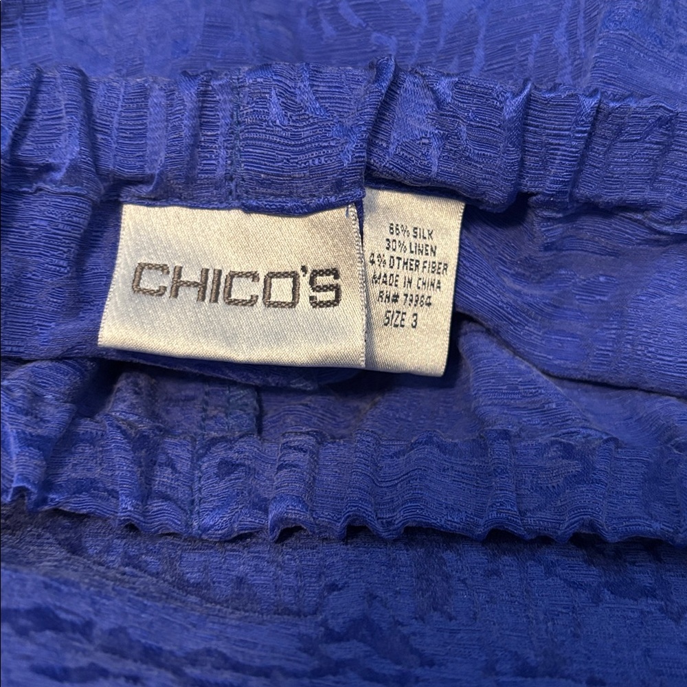 Chico's Vibrant Blue pants - Picture 2 of 2